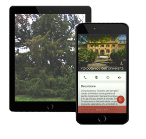 Artplace per l'Orto botanico su smartphone e tablet