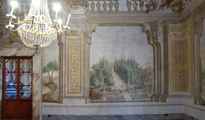 sala affrescata